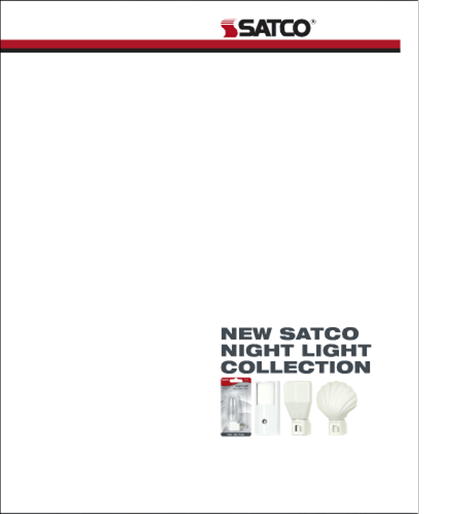 New SATCO Night Light Collection