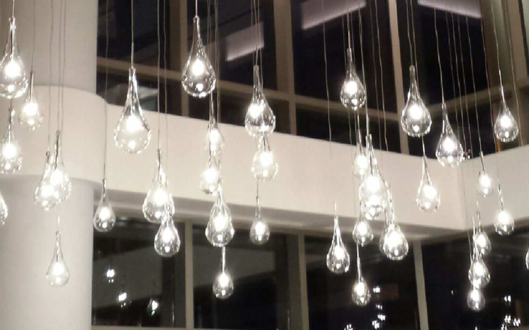 Fire Farm Sparkles in High Ceiling Installation