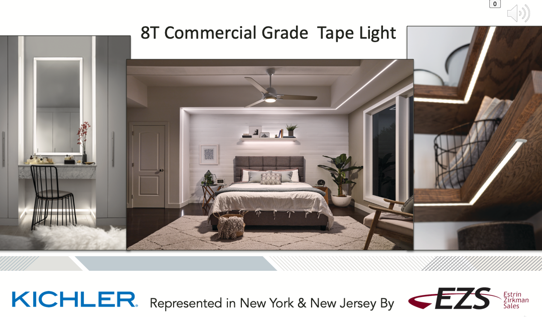 The 8T Series of Commercial Grade LED Tape Light by KICHLER