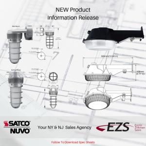 SATCO Introduces New Outdoor LED Commercial Lights