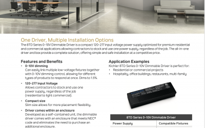 One 24v Dimmable Driver Multiple Options