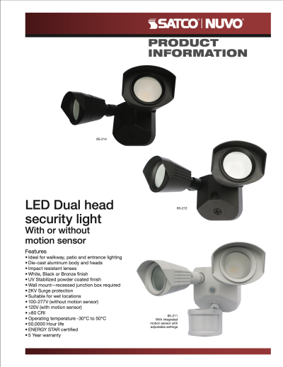 The Dual Head LED Security Light