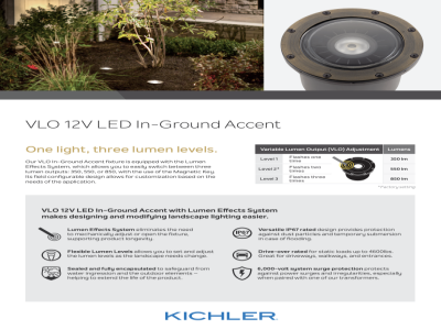 Introducing The KICHLER In-Ground VLO