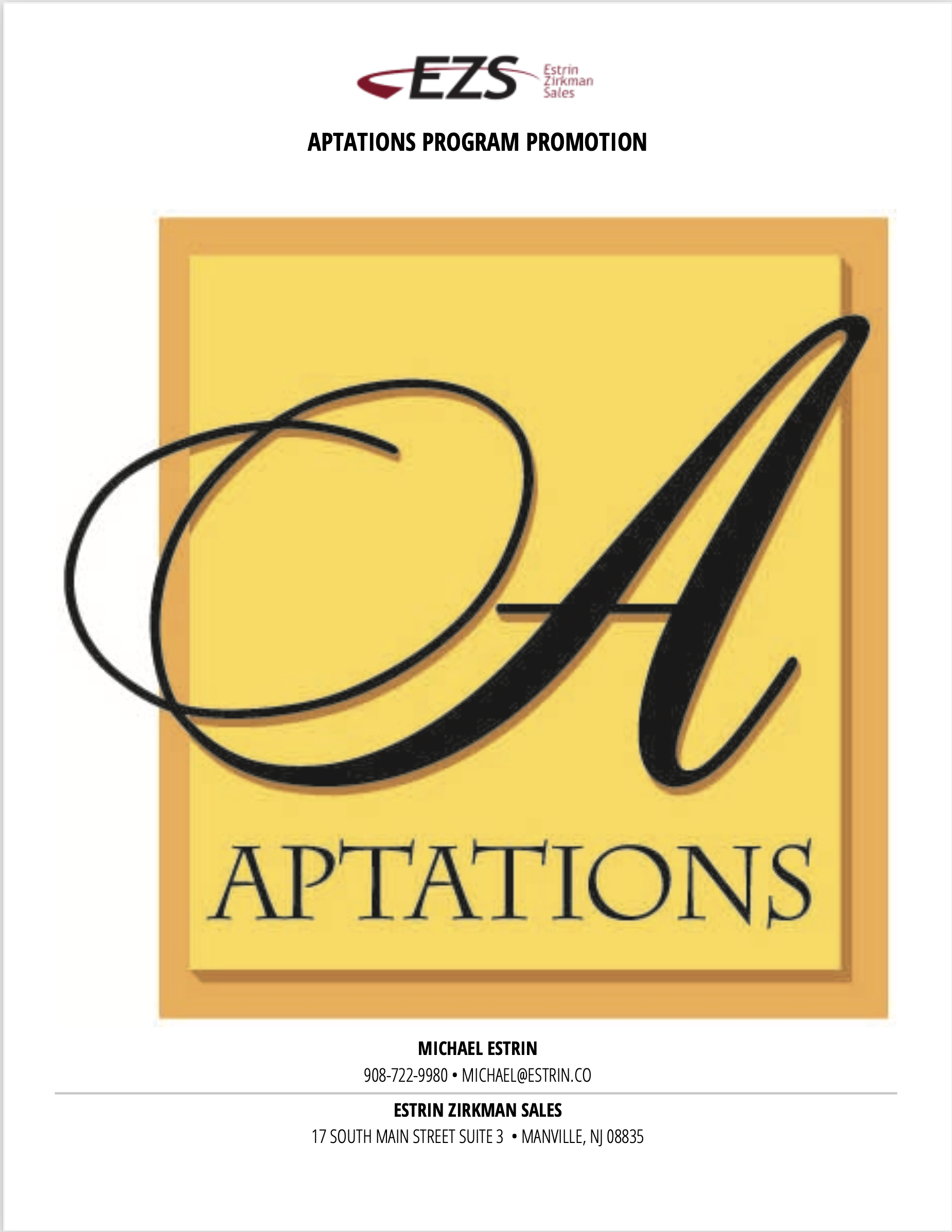 Aptations promo cover